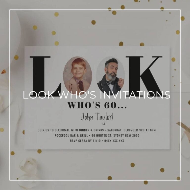 Look Who’s Invitations