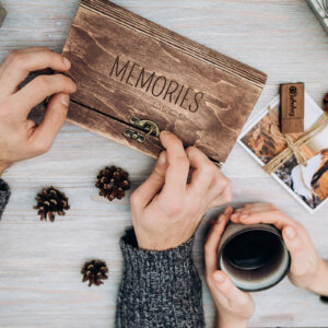 wood memory keepsake box