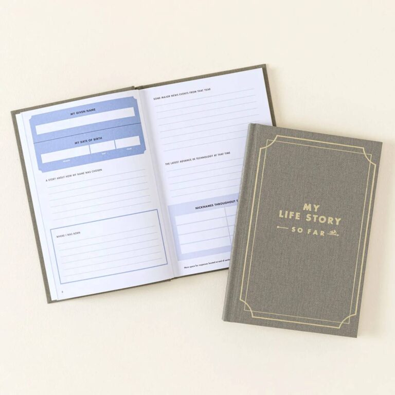 Open My Given Name and Date of Birth page at the front of the journal