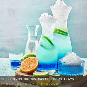 party drinks in carafes