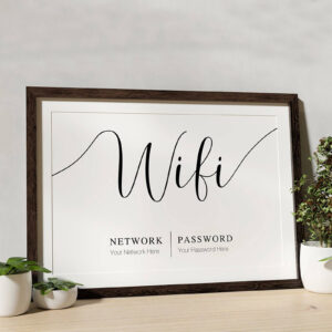 custom Wifi party sign