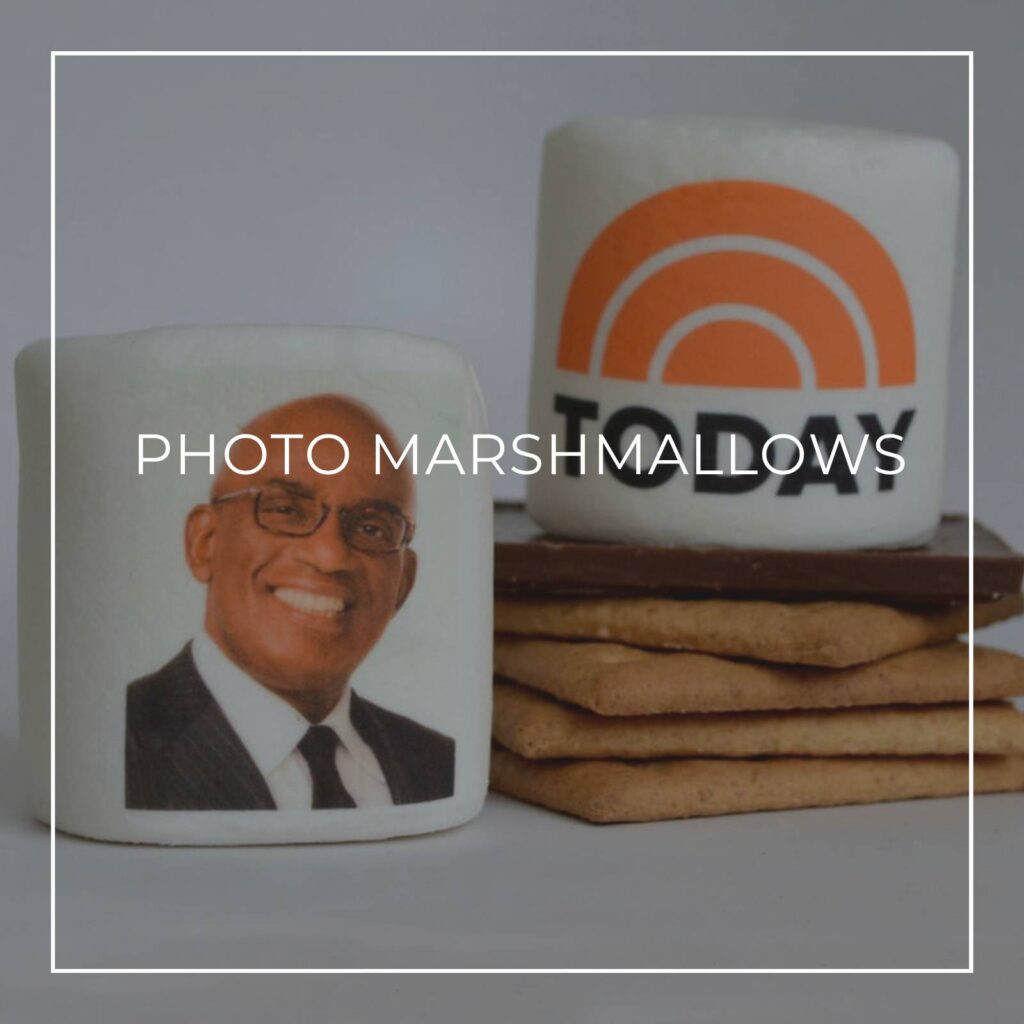personalized custom photo marshmallows with photos of two presenters from The Today Show