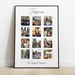 'Our Favorite Memories' framed photo collage sign