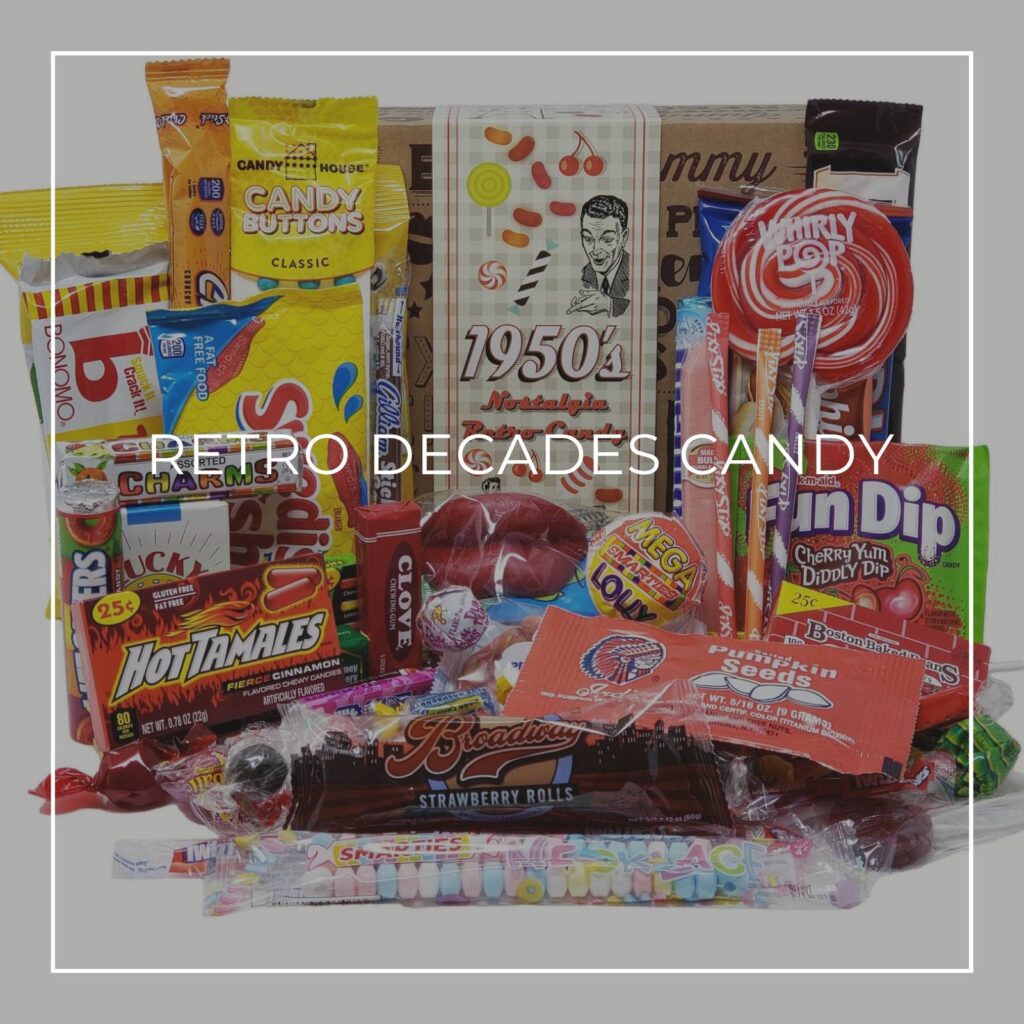 a selection of Retro 1950's candy