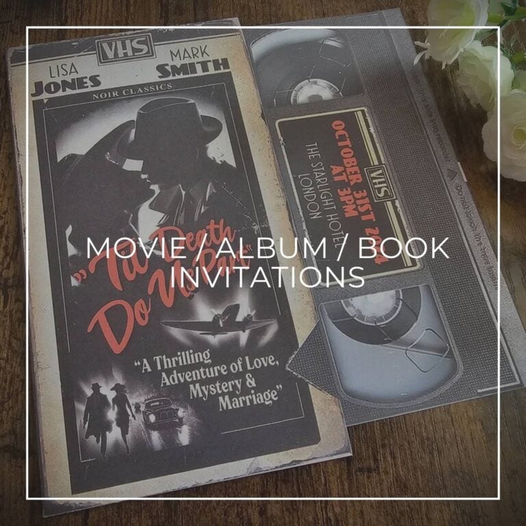 Movie/ Album/ Book Invitations