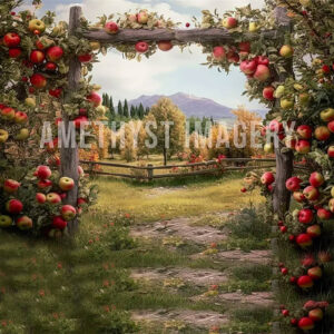 apple orchard scenic backdrop