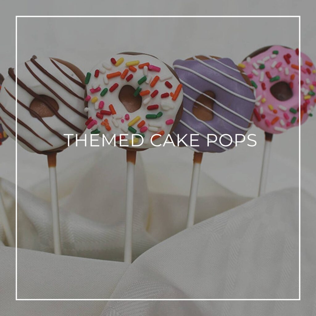 donut themed cake pops