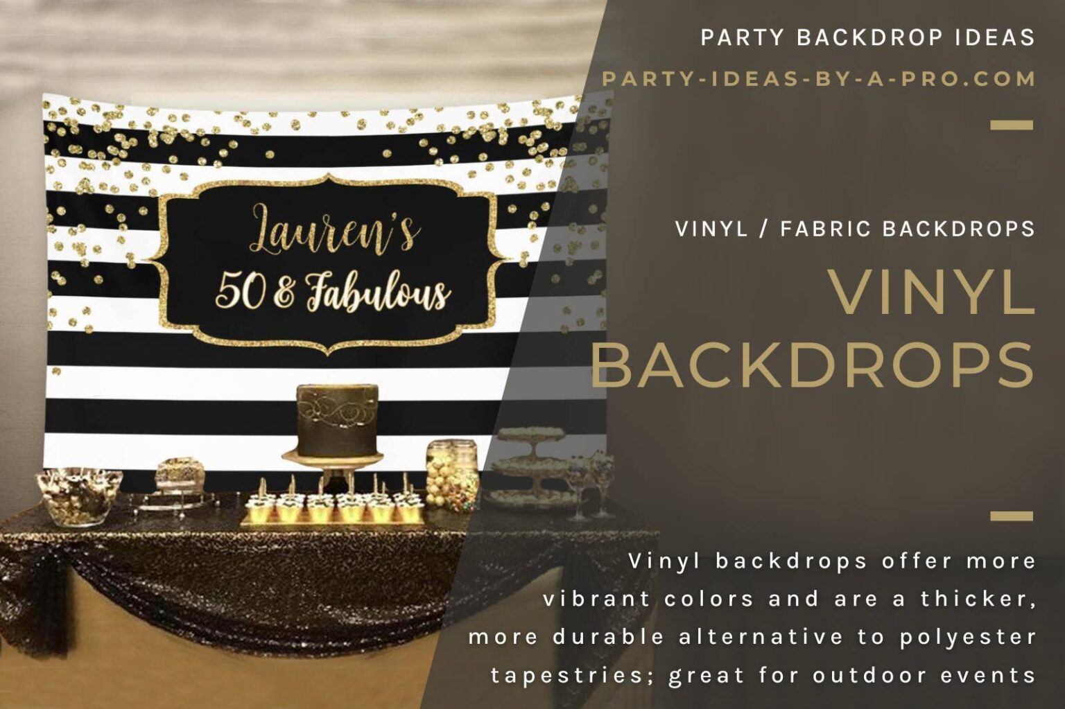 Graphic custom party banners party decorations by a pro