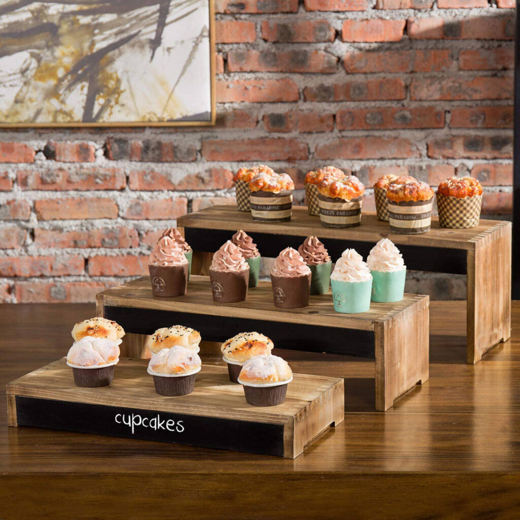 By a Pro: Wood Food Risers | Dessert Table Display Stands