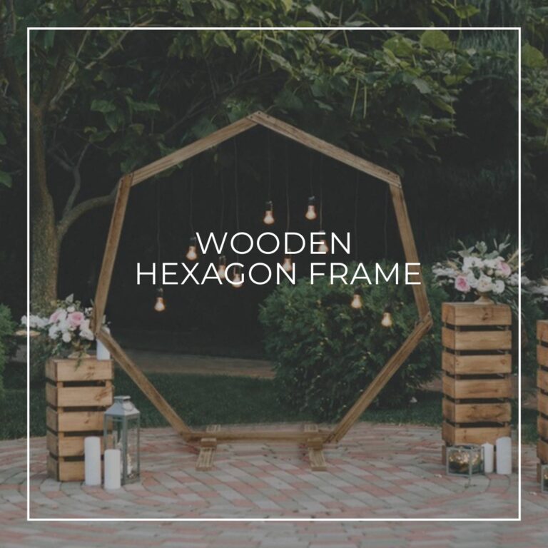 Wooden Hexagon Backdrop Frame